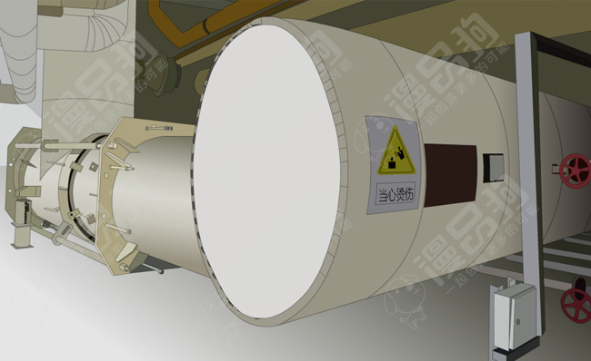 再热蒸汽容器装置设备手绘漫画背景素材