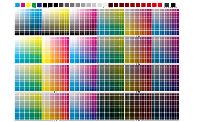 cmyk色谱ai色板素材（2933款）