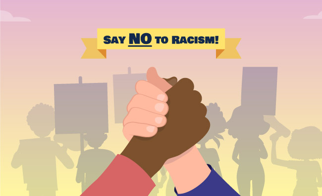 停止种族歧视主义运动力量较量图片