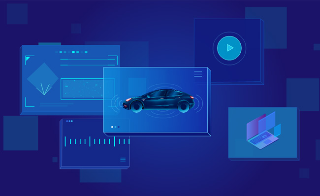 新能源汽车无人驾驶场景应用介绍MG动画视频模板