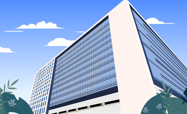 大集团公司办公商务大楼MG动画视频模板