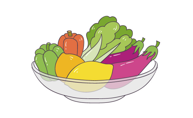 卡通插画蔬菜