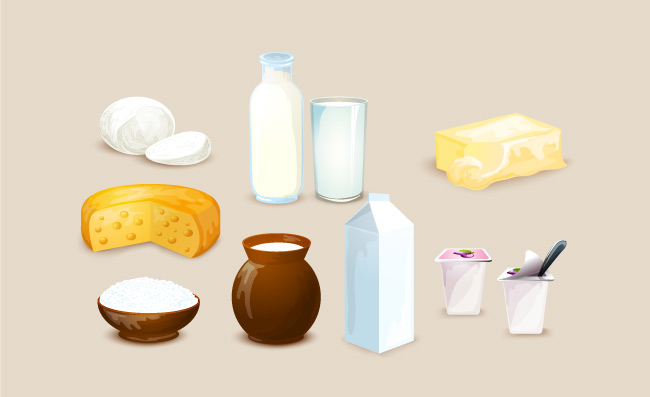 牛奶食物饮料酸奶干酪黄油奶制品图片