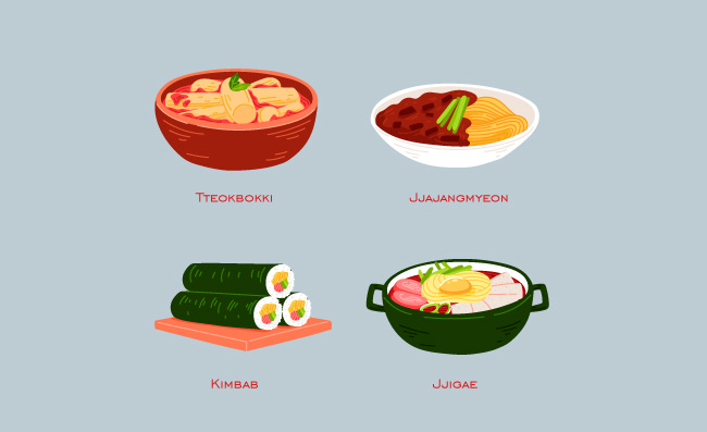 寿司面食食品插图素材