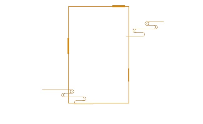 祥云边框创意国风图案素材