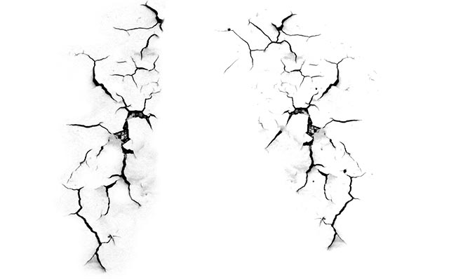 墙面出现裂缝破裂旧损图案素材