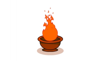 火盆火焰动画短片模板素