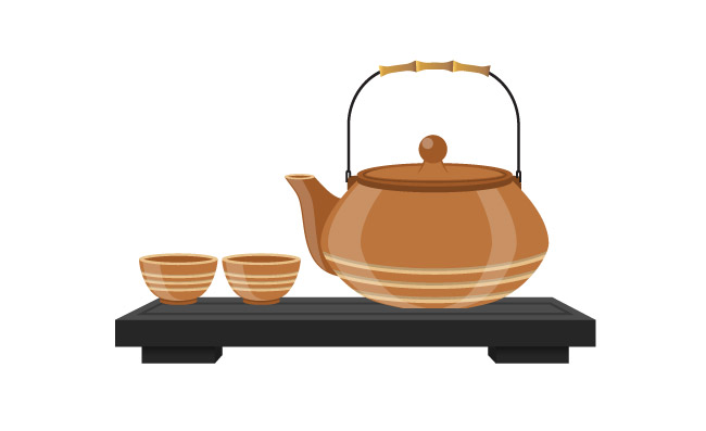 茶壶杯子素材