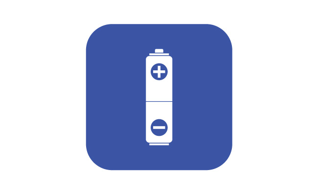 电池蓝色电池图标