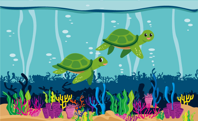 海洋海龟素材图片