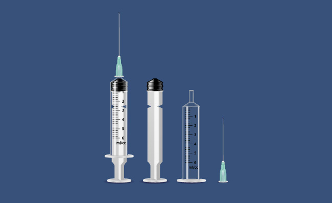 塑料医疗注射器透明针管