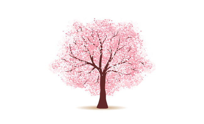 樱花树素材图片
