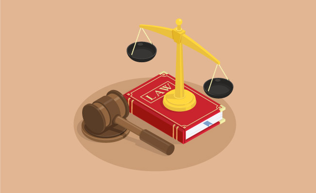 正义素材法律平等书籍法槌元素