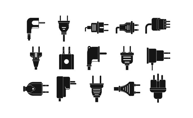 电插头图标集